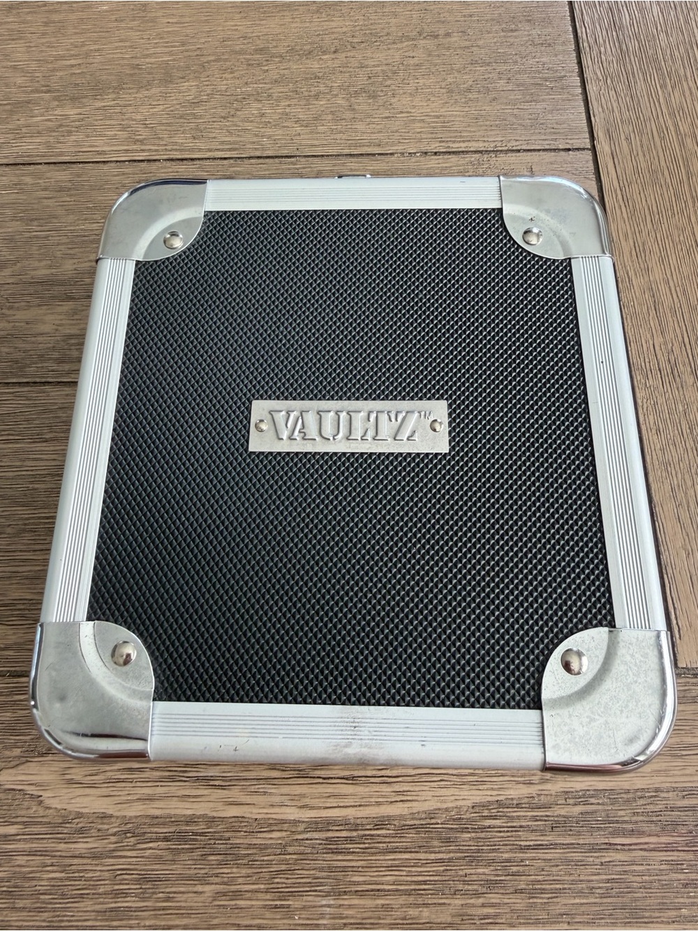 Black CD Case with Silver Trim